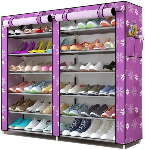 Shoe rack with cover